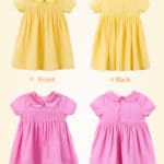 cute short sleeve baby girl dress 1 year infant girl dresses children clothes cotton fabric yellow summer dress children clothes - Image 5