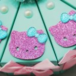 free shipping 50pcs/lot  Hello Kitty Blue Wedding Candy  Favor Boxes Kids Birthday Party Candy Gifts  Boxes baby shower favors - Image 2
