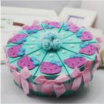 free shipping 50pcs/lot  Hello Kitty Blue Wedding Candy  Favor Boxes Kids Birthday Party Candy Gifts  Boxes baby shower favors