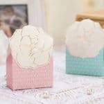 free shipping 50pcs/lot elegant floral embossed  Favor Box for wedding , party , baby shower CB3509