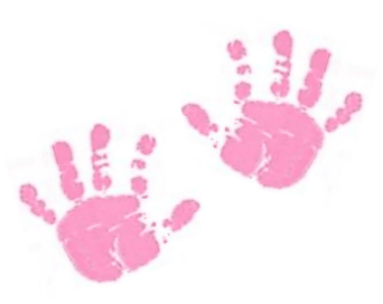 Using A Baby Hand And Footprint As A Gift - Little Pea In A Pod