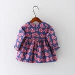 heat! 2016 new spring autumn baby dress 100% cotton floral dress children's clothing brand girls 4-24M  free shipping - Image 3