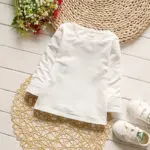 iAiRAY baby girl princess dress white pearl royal blue first birthday girl party dresses children clothing set white long shirt - Image 2