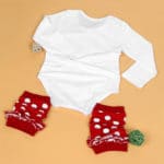 infant girl christmas clothes	 baby jumper clothing 2pcs Romper + Socks infant costumes girls new born baby girls lowest price - Image 2