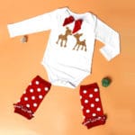 infant girl christmas clothes	 baby jumper clothing 2pcs Romper + Socks infant costumes girls new born baby girls lowest price - Image 3