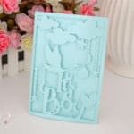 laser cut wedding cards ,event and party supplies wedding invitation beautiful girl design baby shower gift - Image 4
