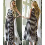maternity dress pregnant women stripes pure cotton dresses pregnancy abdomen can be adjusted size gown pregnant women long