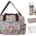 mommore 5pcs/set Nappy Bags Includes Diaper Bag Changing Pad Transparen Mummy Maternity Bag Waterproof Baby Stroller Bag - Image 2