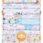 new 2017 Spring & summer neonatal baby gift box 16 pieces set 18 pieces 100% cotton baby clothes set Infants  clothing set sjtts - Image 3