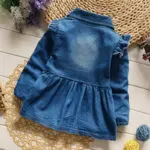 new Autumn Spring Casual baby Kids infant Children girls cartoon Mouse printing Double-breasted Dress cardigan  Y1961 - Image 2