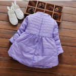 new autumn winter dress baby dress baby princess dress children long-sleeved dress girls thick padded jacket Free shipping 0-2T - Image 3