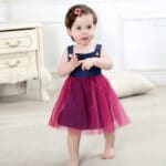 new baby girls dress Voile summer childrens fancy dress birthday baby dress next vestido infantil jeans Belt children clothing