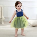 new baby girls dress Voile summer childrens fancy dress birthday baby dress next vestido infantil jeans Belt children clothing - Image 5