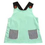 new born baby dress Summer Clothes Infant Kids Baby Girl  shirt Blouses Tops Toddler green color