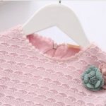 new spring fall baby dress girl dress princess dress cotton net yarn children's dress 1-3 year-old solid color free shipping - Image 3