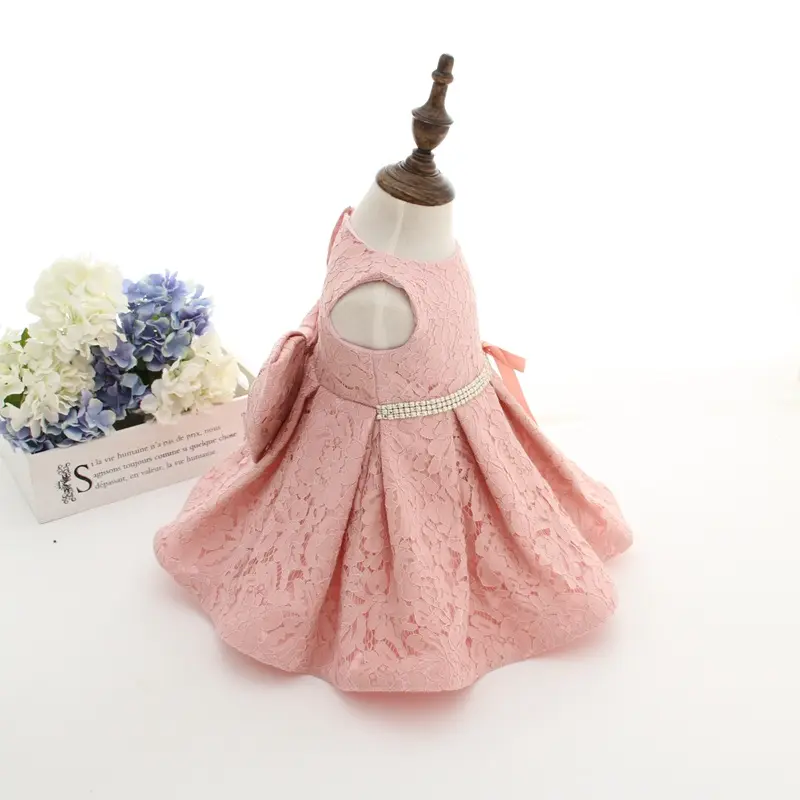 newborn baby girls dress 1 year girl baby birthday dress lace toddler baptism baby dress with hat baby girl christening gowns - Image 5