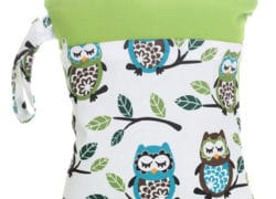 [simfamily]1PC Reusable Waterproof 3Dprinted PUL Bolso Wet Dry Diaper Bag Double Pocket Cloth Handle Wetbags 28x36CM Wholesale