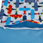 [simfamily]1PC Reusable Waterproof 3Dprinted PUL Bolso Wet Dry Diaper Bag Double Pocket Cloth Handle Wetbags 28x36CM Wholesale - Image 6