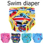 [simfamily] 1pc Baby Swim Diapers Size Adjustable Washable Nappies Pool Pant Swim Waterproof Cloth Diaper Cover for baby 3-15kg - Image 2