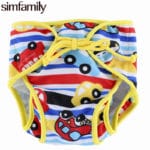 [simfamily] 1pc Baby Swim Diapers Size Adjustable Washable Nappies Pool Pant Swim Waterproof Cloth Diaper Cover for baby 3-15kg
