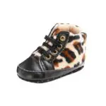 winter Baby shoes Cotton Cloth Kids Girl boys first walker Lace-Up Soft Sole Crib Toddler Newborn Crib footwear imation fur - Image 3